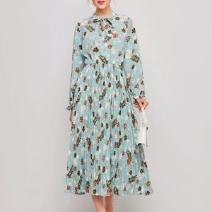 Floral Mint Maxi Dress